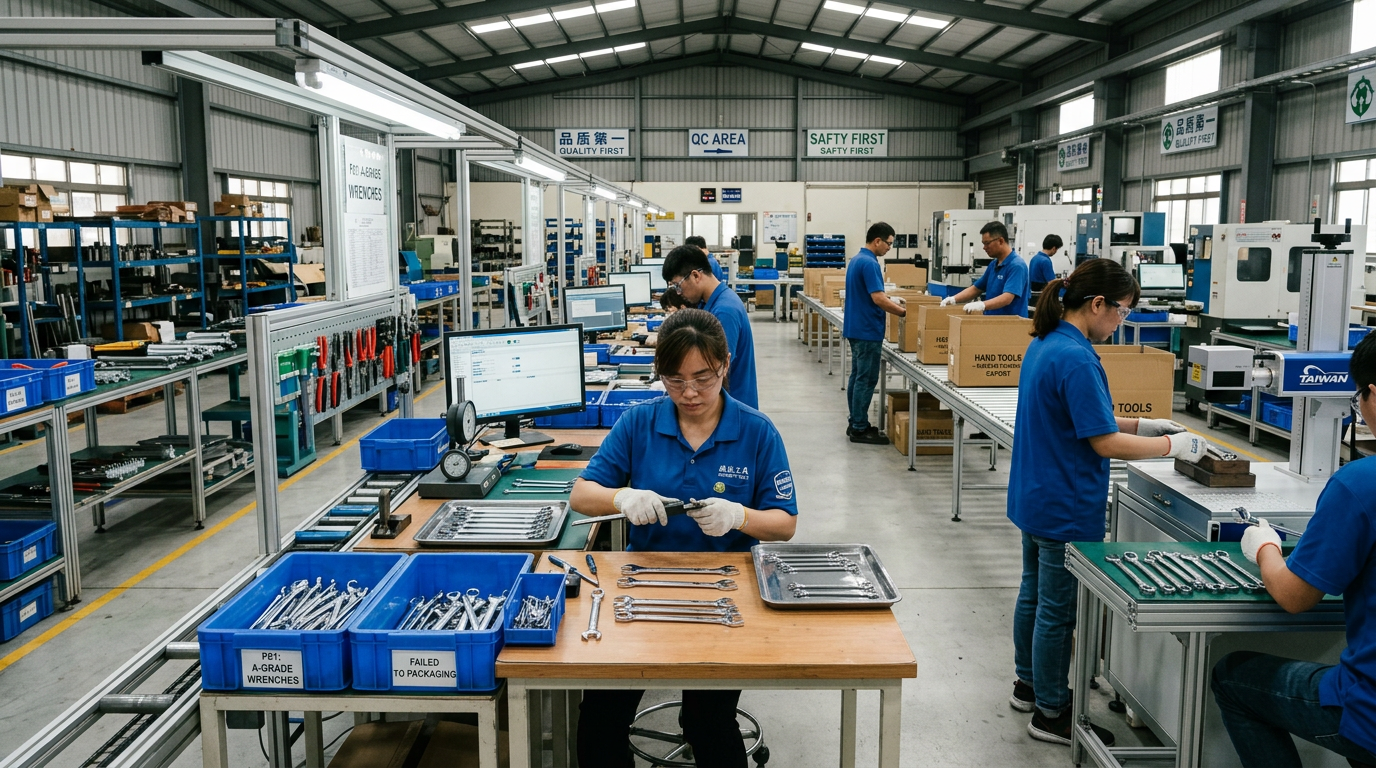 NorthForge Tools 手工具品檢與包裝作業參考畫面