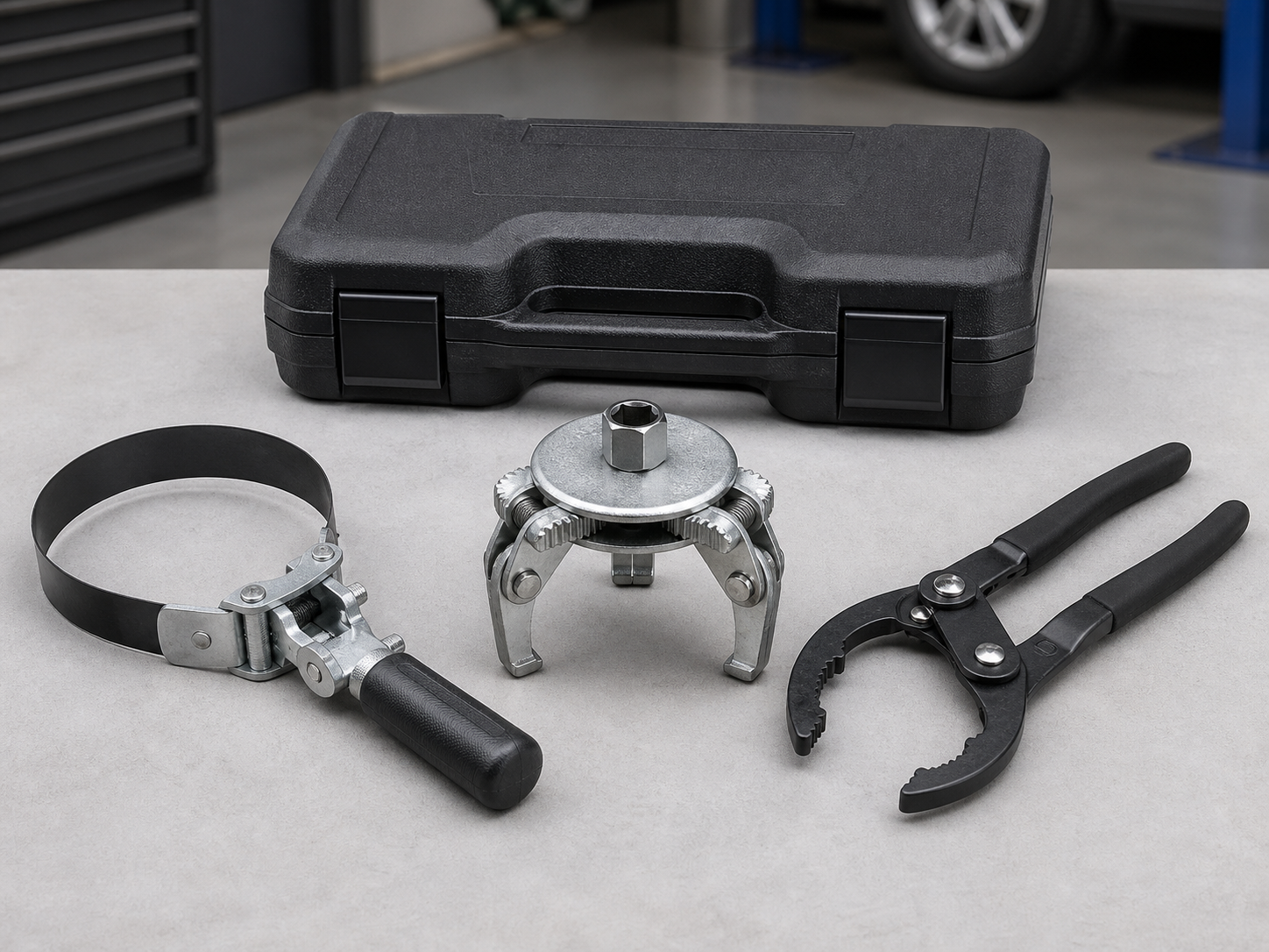 3-Piece Adjustable Oil-Filter Wrench Set